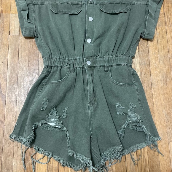 Jessie Denim Romper - Picture 6 of 11
